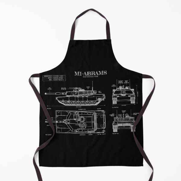 Item preview, M1 ABRAMS- Main Battle Tank (White Stencil - No Background) designed and sold by BGALAXY.