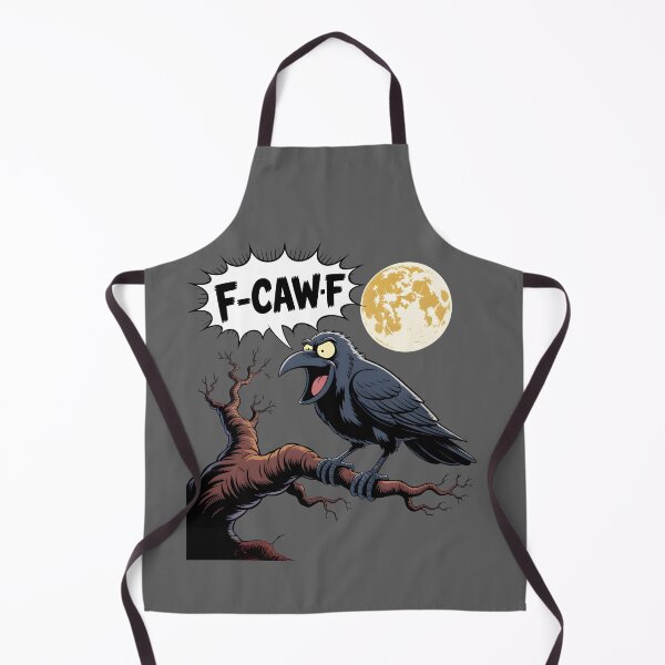 Item preview, F-CAW-F Raven – Funny Gothic Crow Dark Humor Design designed and sold by UrbanHowlz.