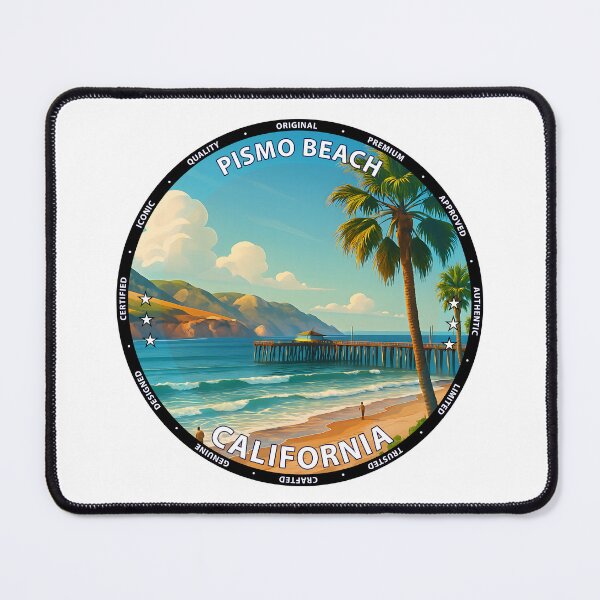 Item preview, Pismo Beach California Travel Poster - Scenic Sunset Coastal Art USA designed and sold by inkNext.