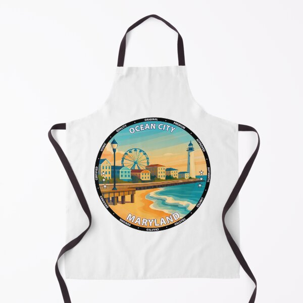Item preview, Ocean City Maryland Travel Poster - Beach Boardwalk & Summer Vibes USA designed and sold by inkNext.