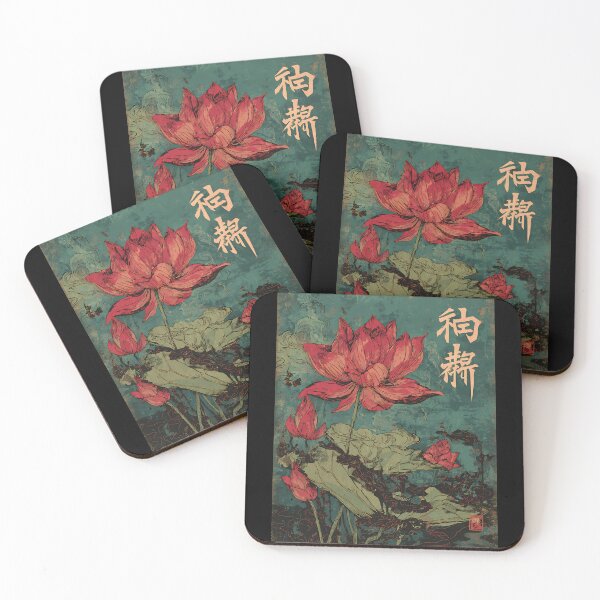 Item preview, Peaceful Japanese Lotus Art designed and sold by bapupa.