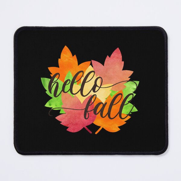 Item preview, "Hello Fall" Watercolor Autumn Leaves T-Shirt designed and sold by FestivityFinds.