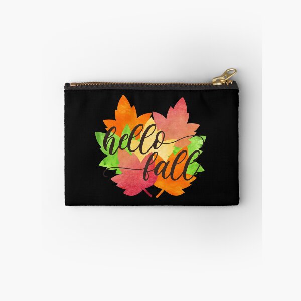 Item preview, "Hello Fall" Watercolor Autumn Leaves T-Shirt designed and sold by FestivityFinds.