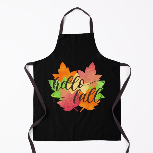 Item preview, "Hello Fall" Watercolor Autumn Leaves T-Shirt designed and sold by FestivityFinds.