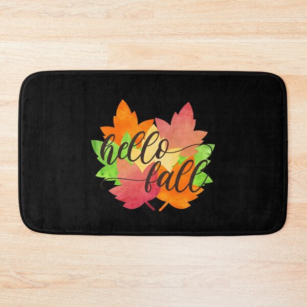 Item preview, "Hello Fall" Watercolor Autumn Leaves T-Shirt designed and sold by FestivityFinds.