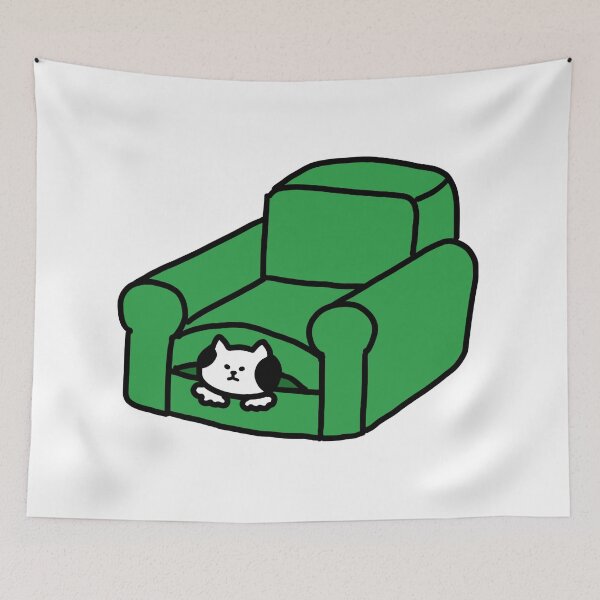 Item preview, a Cat in the sofa designed and sold by superbaechoo.