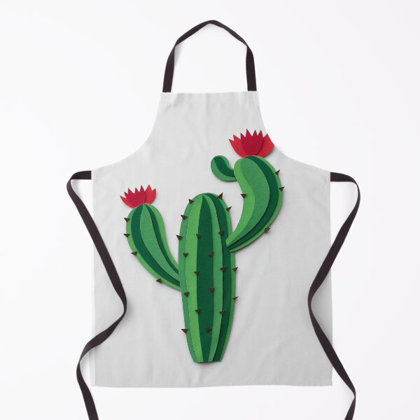Item preview, Watercolor Cactus with Red Flowers – Papercut Effect – Modern Botanical Wall Art designed and sold by Pacika.