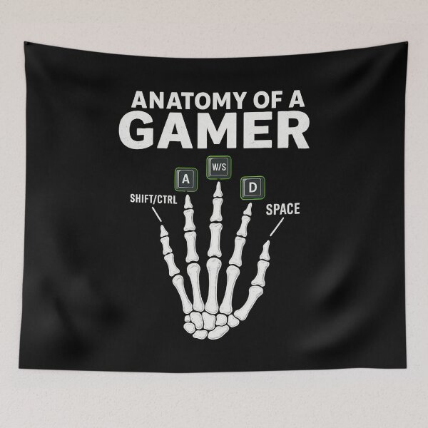 Item preview, Anatomy of a Gamer designed and sold by patternprint1.