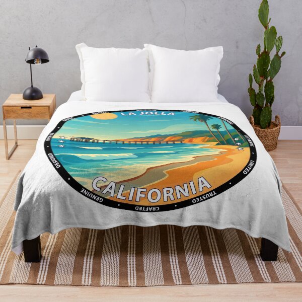 Item preview, La Jolla Shores California Sunset - Vintage Travel Poster USA designed and sold by inkNext.