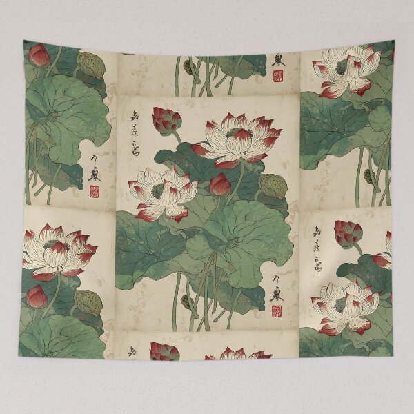 Item preview, Spiritual Japanese Lotus Art designed and sold by bapupa.