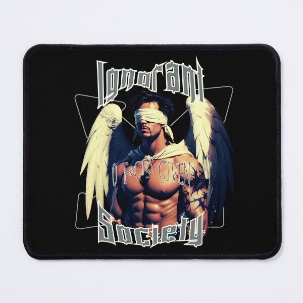 Item preview, Blindfolded Angel Ignorant Society Shirt designed and sold by TEEGRAF Design.