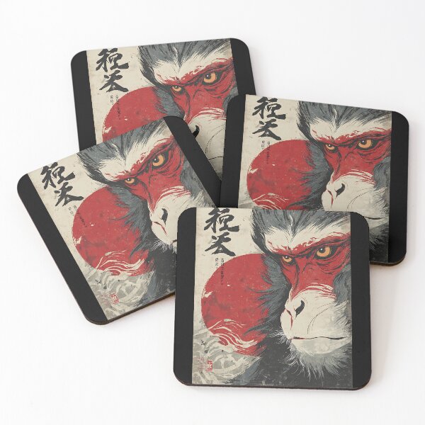 Item preview, Peaceful Japanese Macaque Art designed and sold by bapupa.