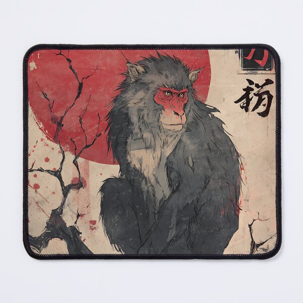 Item preview, Wild Japanese Macaque Art designed and sold by bapupa.