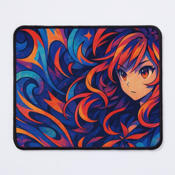 Item preview, Dreamy Hair Vibes – Multicolor Anime Energy meets Abstract Art Explosion designed and sold by FotoworldEdel.