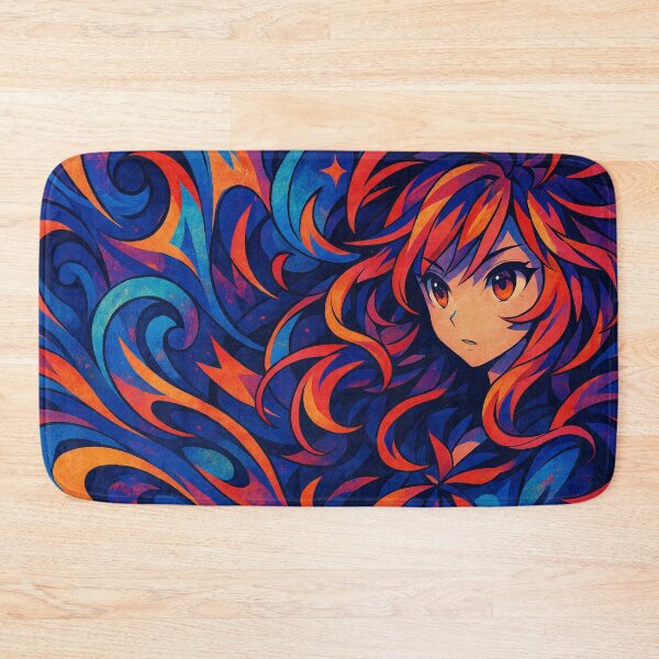 Item preview, Dreamy Hair Vibes – Multicolor Anime Energy meets Abstract Art Explosion designed and sold by FotoworldEdel.