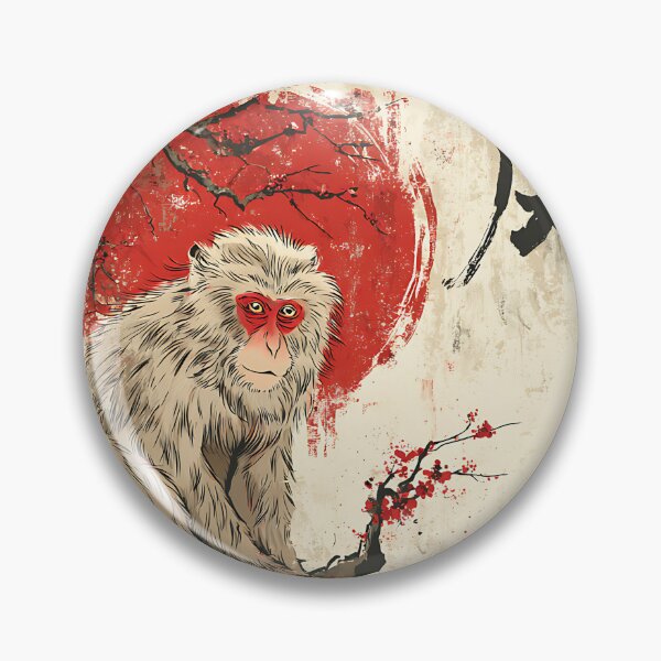 Item preview, Curious Japanese Macaque Art designed and sold by bapupa.