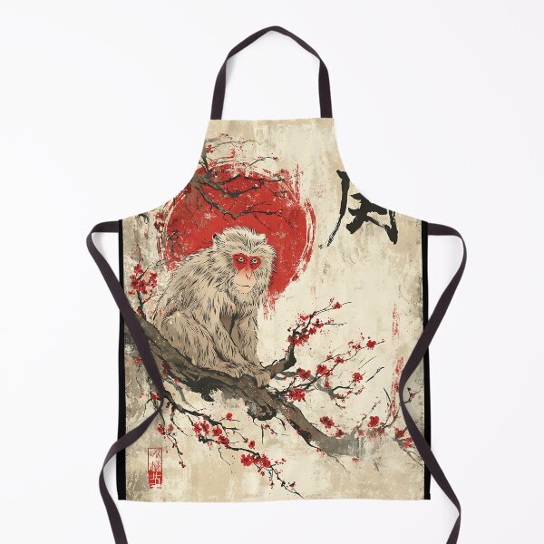 Item preview, Curious Japanese Macaque Art designed and sold by bapupa.