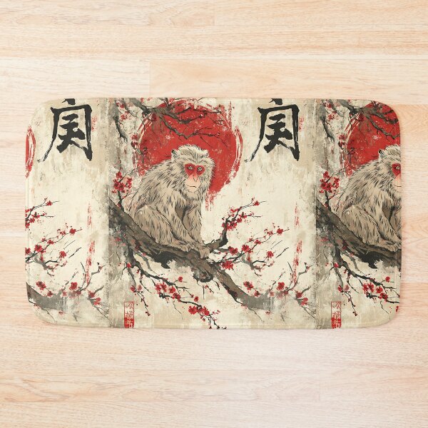 Item preview, Curious Japanese Macaque Art designed and sold by bapupa.