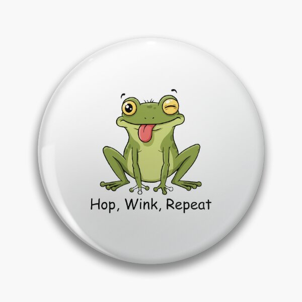 Item preview, Hop, Wink, Repeat – Funny Winking Frog Design designed and sold by designsoftinaa.