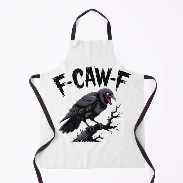 Item preview, F-CAW-F Raven – Funny Gothic Crow Dark Humor Design designed and sold by UrbanHowlz.