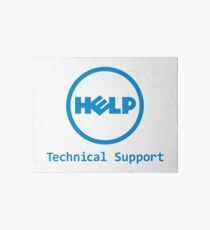 Funny Dell Parody Logo Computer Tech Support Art Board