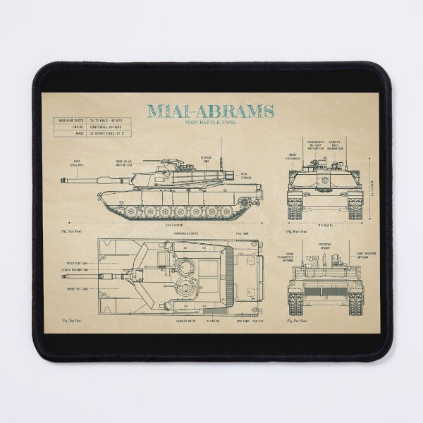 Item preview, M1A1 ABRAMS- Main Battle Tank (Parchment Version) designed and sold by BGALAXY.