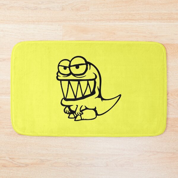 Item preview, Dino T-Rex Long Teeth Monster Funny Grinning Evil designed and sold by shirt-o-mat.