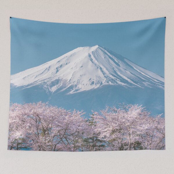 Item preview, japan - Mount fuji and cherry blossom designed and sold by trengeee.