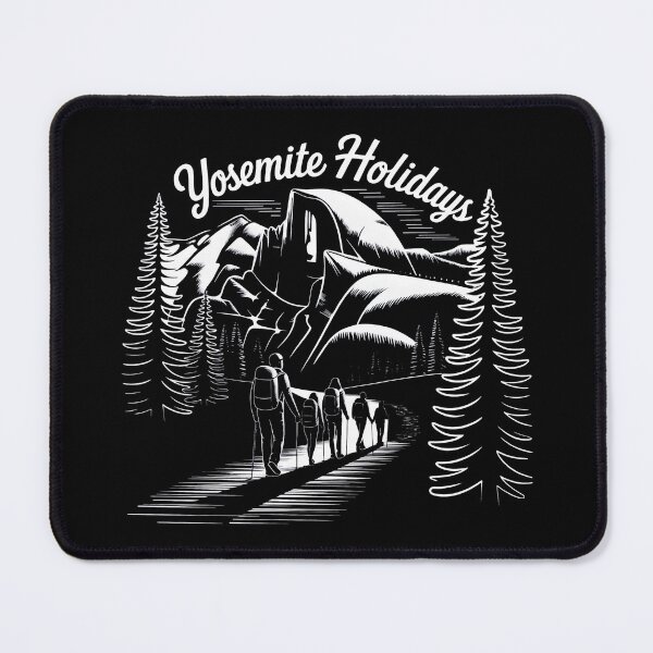 Item preview, Monochrome Journey to Yosemite’s Half Dome with Pine Trees designed and sold by SplashTastic.