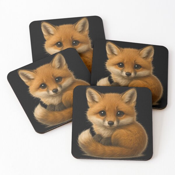 Item preview, Realistic Baby Fox – Adorable 8K Animal Illustration designed and sold by VDekDesigns.