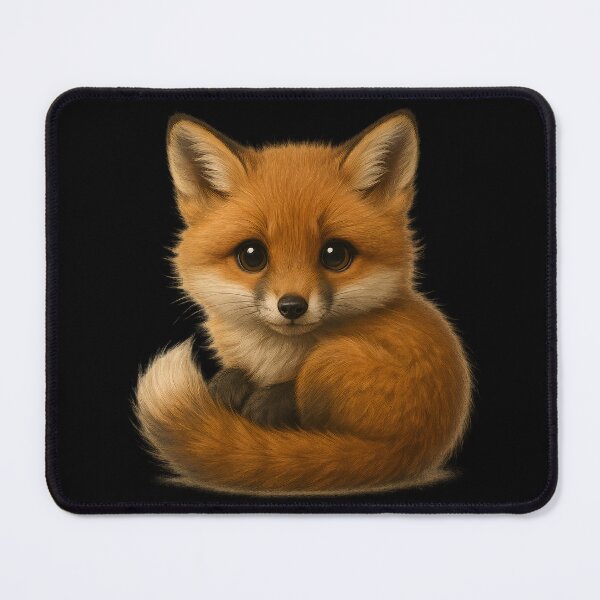 Item preview, Realistic Baby Fox – Adorable 8K Animal Illustration designed and sold by VDekDesigns.