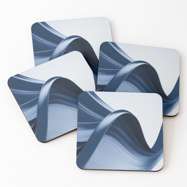 Item preview, Blue Wave Abstract Wall Art – Dynamic Flow Canvas Print designed and sold by jazzyfunky.