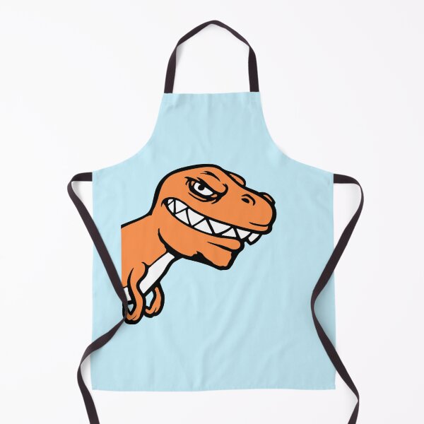 Item preview, Dino T-Rex looking from side half Funny Evil designed and sold by shirt-o-mat.
