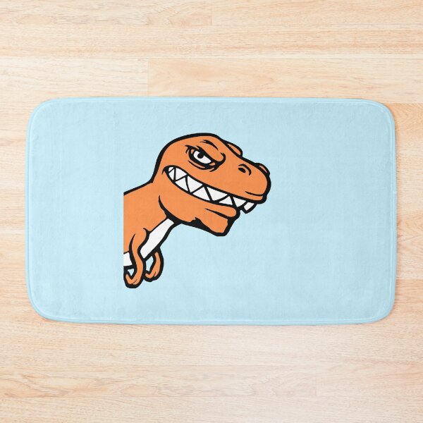 Item preview, Dino T-Rex looking from side half Funny Evil designed and sold by shirt-o-mat.