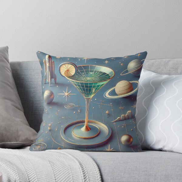 Item preview, Retro Atomic Futuristic Space Age Vortex Martini designed and sold by Lee Hiller Designs.