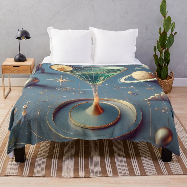 Item preview, Retro Atomic Futuristic Space Age Vortex Martini designed and sold by Lee Hiller Designs.