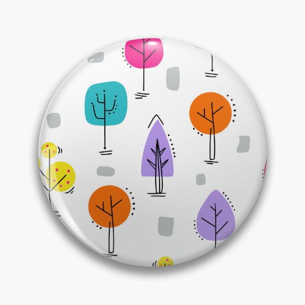 Item preview, Cute Colorful Doodle Trees  designed and sold by Farissa Designs.