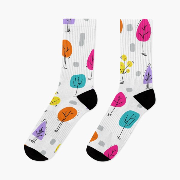 Item preview, Cute Colorful Doodle Trees  designed and sold by Farissa Designs.