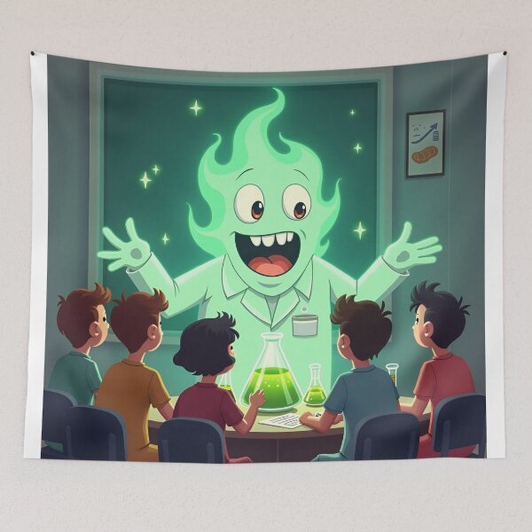 Item preview, Halloween Science Class – Fun Ghost Teacher Chemistry designed and sold by Nest & Thread.