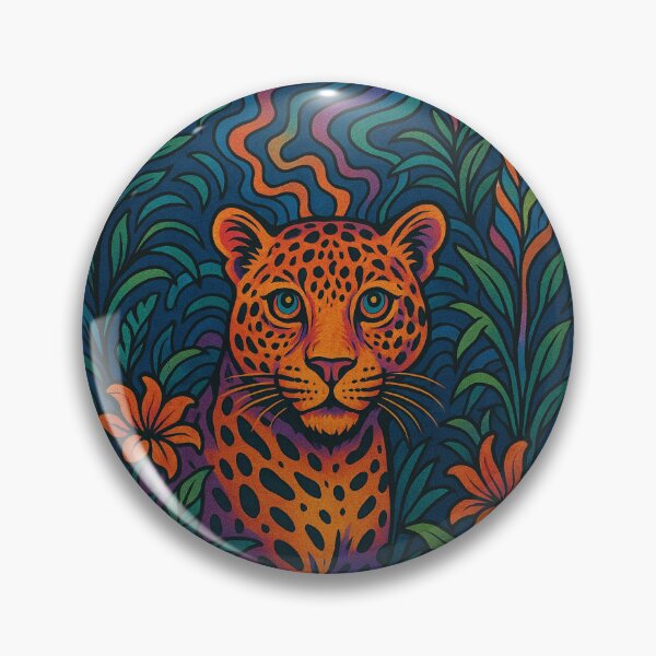 Artikelvorschau, Psychedelischer Dschungelleopard entworfen und verkauft von artistraft.