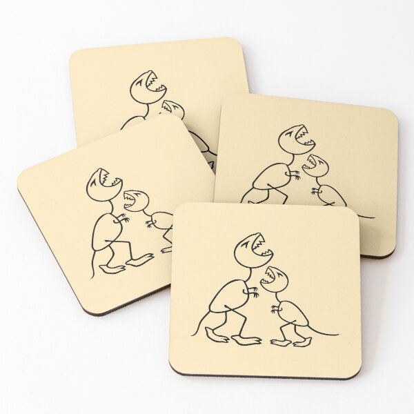 Item preview, 2 Dino T-Rex Child Drawing Mom Dad Father Mother Family designed and sold by shirt-o-mat.