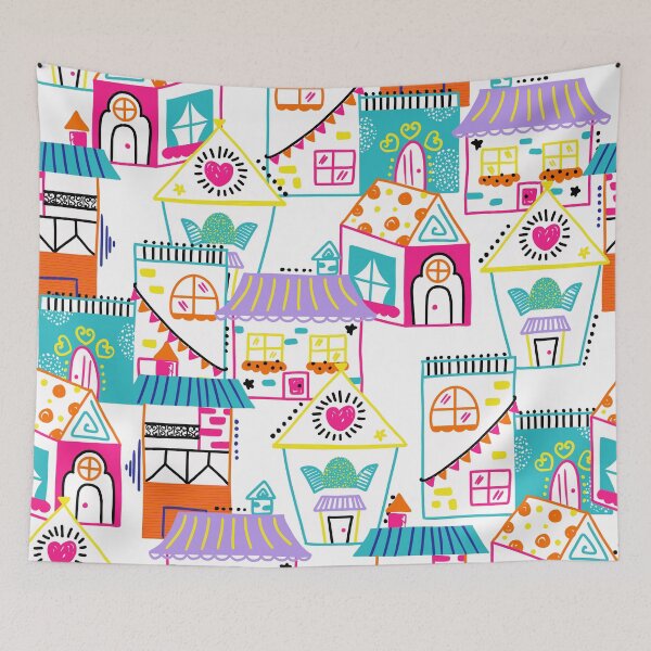 Item preview, Fun Doodle Housing Community  designed and sold by Farissa Designs.