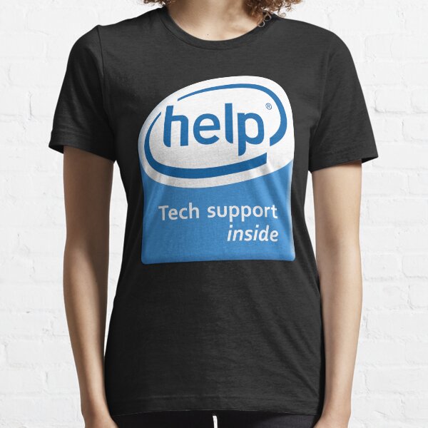 Funny Intel Parody Logo Computer Tech Support Essential T-Shirt
