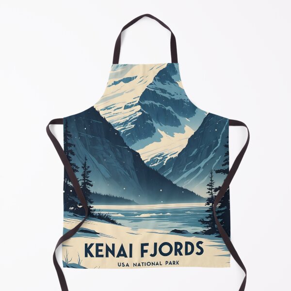 Item preview, Kenai Fjords National Park Winter USA Vintage Travel Tourism designed and sold by TravelersGems.