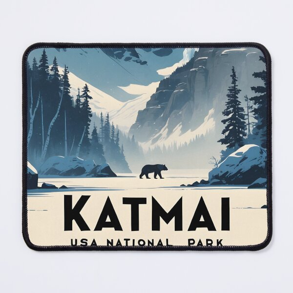 Item preview, Katmai National Park USA Winter Vintage Travel Tourism designed and sold by TravelersGems.