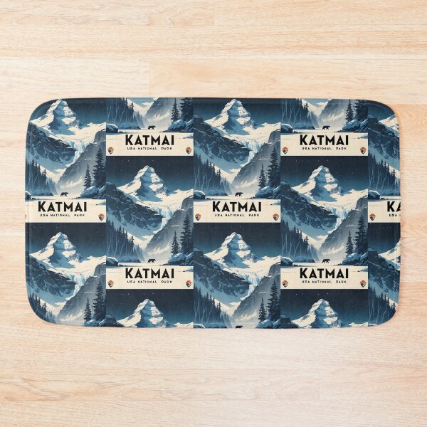 Item preview, Katmai National Park USA Winter Vintage Travel Tourism  designed and sold by TravelersGems.