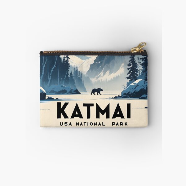 Item preview, Katmai National Park USA Winter Vintage Travel Tourism  designed and sold by TravelersGems.