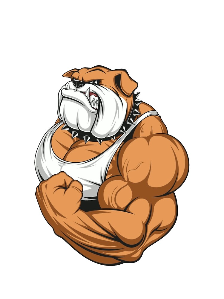 "Bodybuilder Bull Dog" Tshirt by ClothingSimple Redbubble