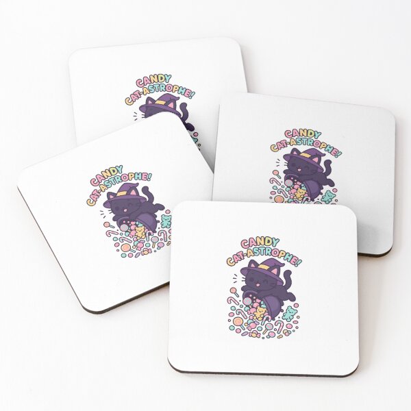 Item preview, Cute Black Cat Candy Catastrophe Design designed and sold by MacBuddy.