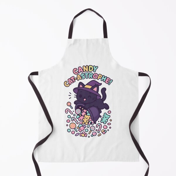 Item preview, Cute Black Cat Candy Catastrophe Design designed and sold by MacBuddy.